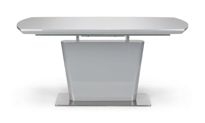 Como High Gloss Extending Table - Grey