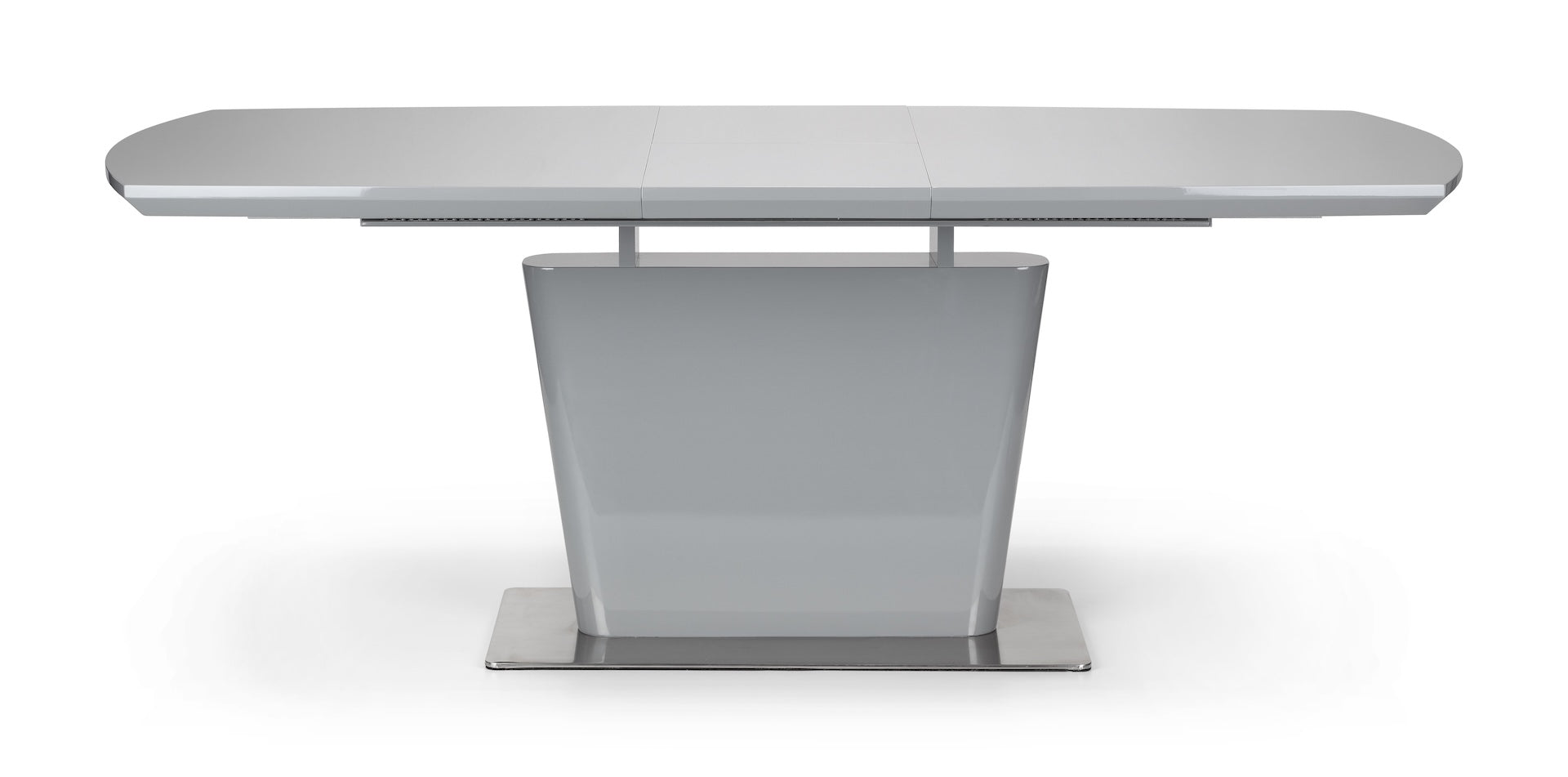 Como High Gloss Extending Table - Grey