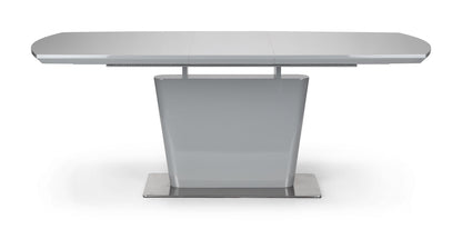 Como High Gloss Extending Table - Grey