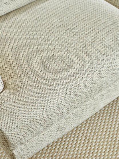 Daisy Beige Pearl Barley Upholstered Compact 2 Seater Sofa