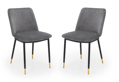 Delaunay Dining Chairs - Grey (Set Of 2)
