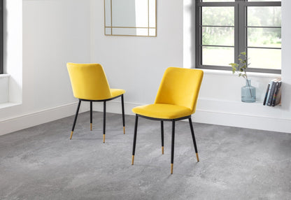 Delaunay Dining Chairs - Mustard (Set Of 2)