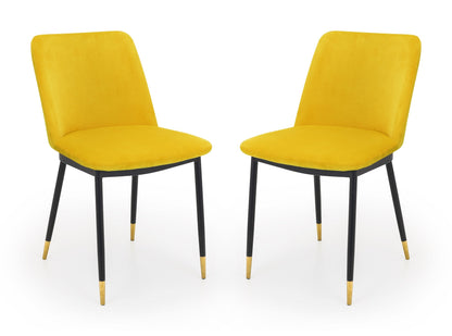 Delaunay Dining Chairs - Mustard (Set Of 2)