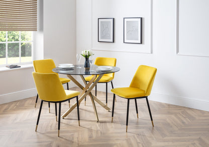 Delaunay Dining Chairs - Mustard (Set Of 2)