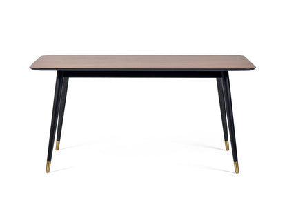 Findlay Rectangular Dining Table - Walnut & Black
