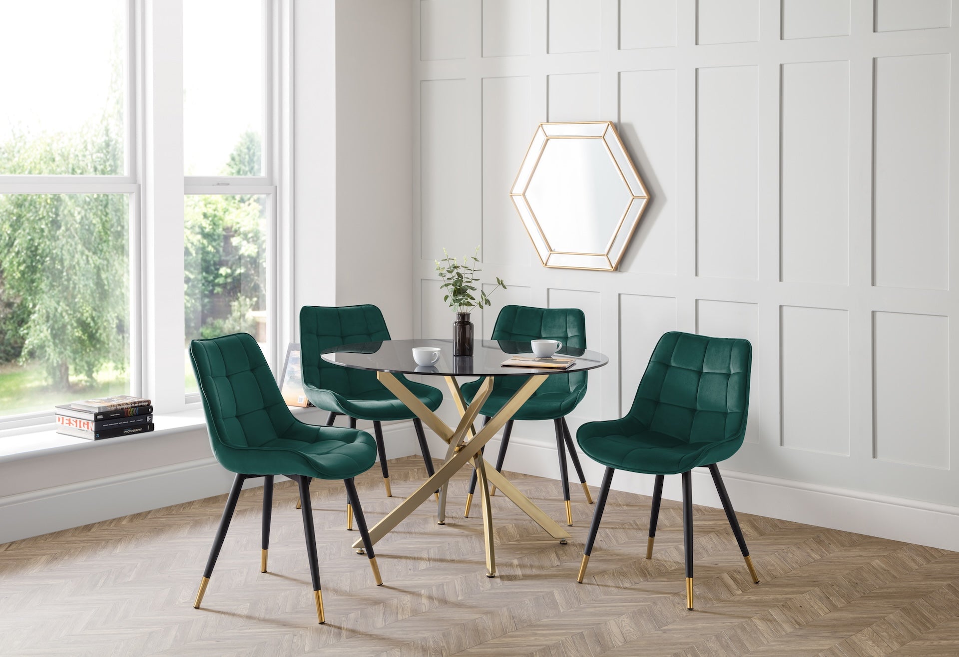 Hadid Dining Chairs - Green (Set Of 2)