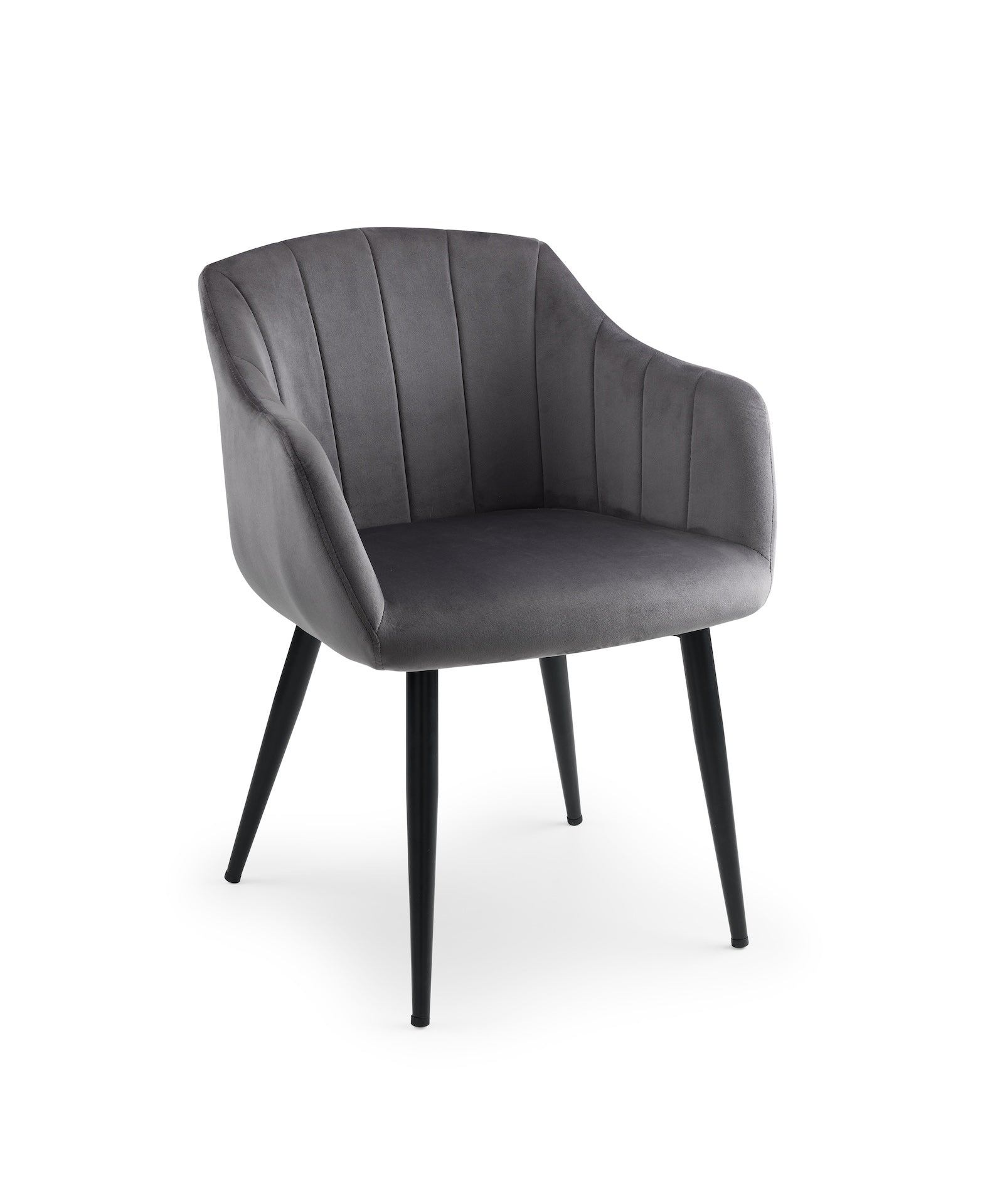 Hobart Scalloped Dining Chairs - Grey (Set Of 2)