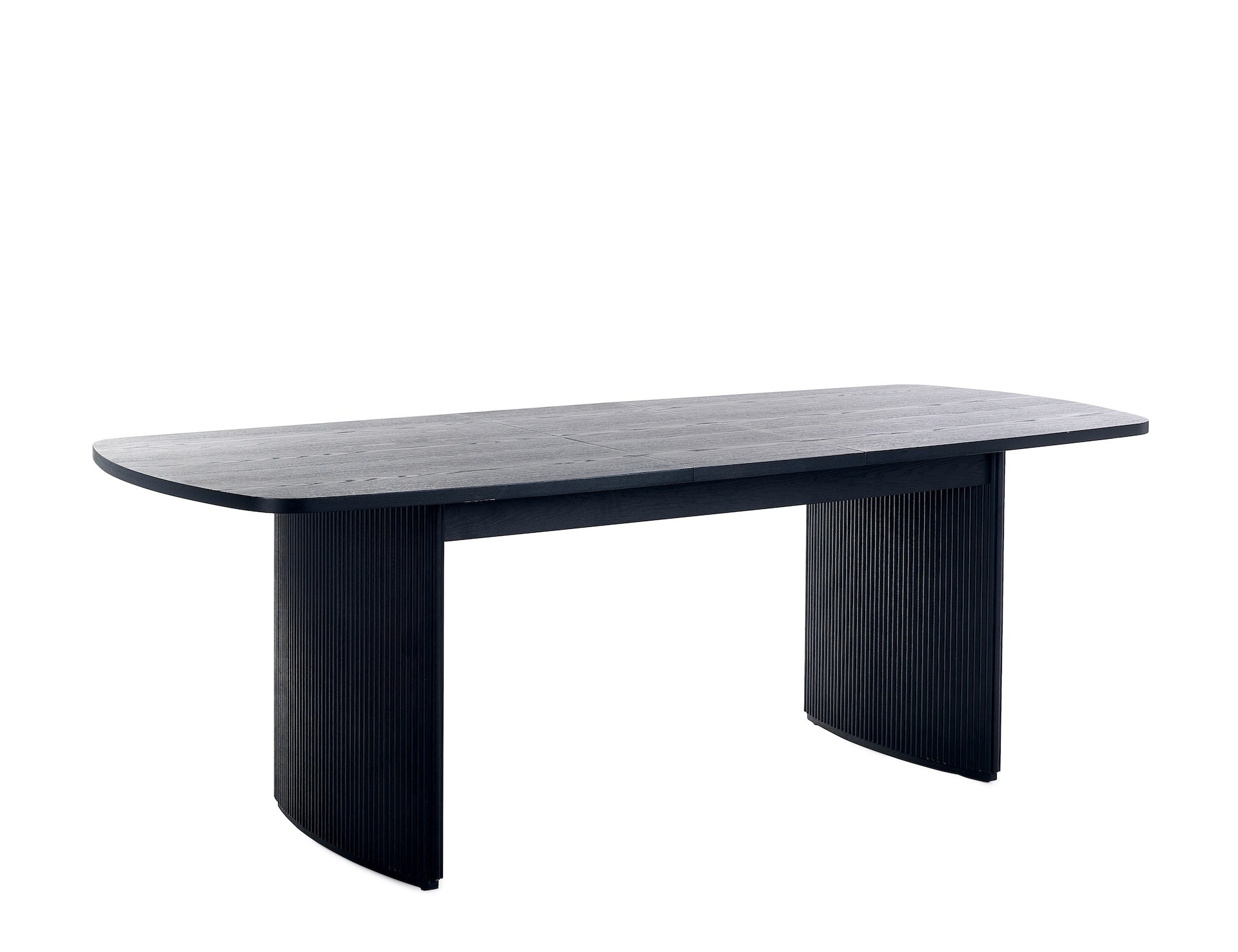 Louis Fluted Extending Dining Table - Black