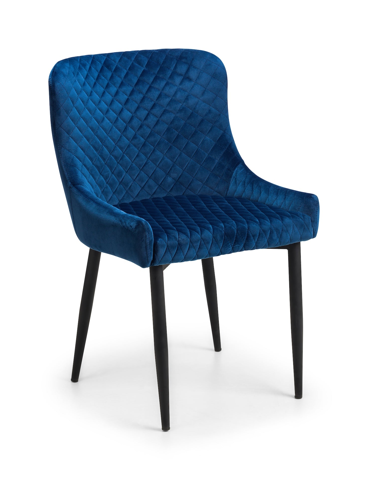 Luxe Velvet Dining Chairs - Blue (Set Of 2)