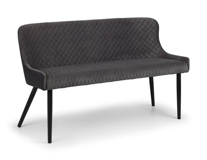 Luxe High Back Bench - Grey