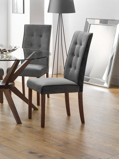 Madrid Velvet Dining Chairs (Set Of 2)