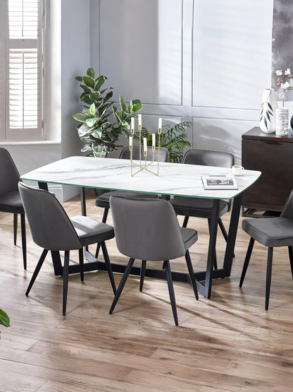 Olympus Dining Table - White Marble