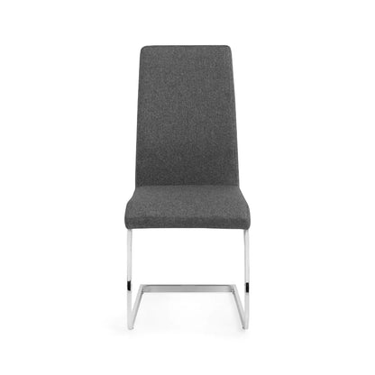 Roma Cantilever Dining Chairs Slate Grey (Set Of 2)