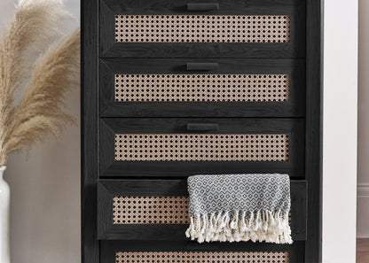 Sydney 5 Drawer Chest - Black Ash