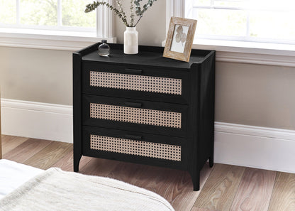 Sydney 3 Drawer Chest - Black Ash