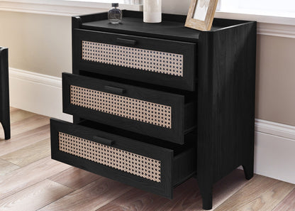 Sydney 3 Drawer Chest - Black Ash
