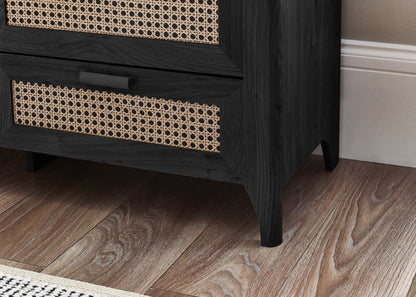 Sydney 6 Drawer Wide Chest - Black Ash