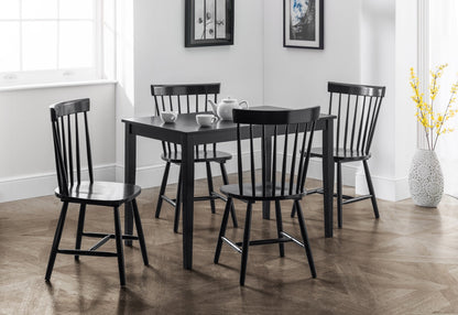 Torino Black Chairs (Set Of 4)