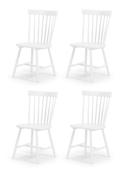 Torino White Chairs (Set Of 4)