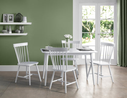 Torino White Chairs (Set Of 4)