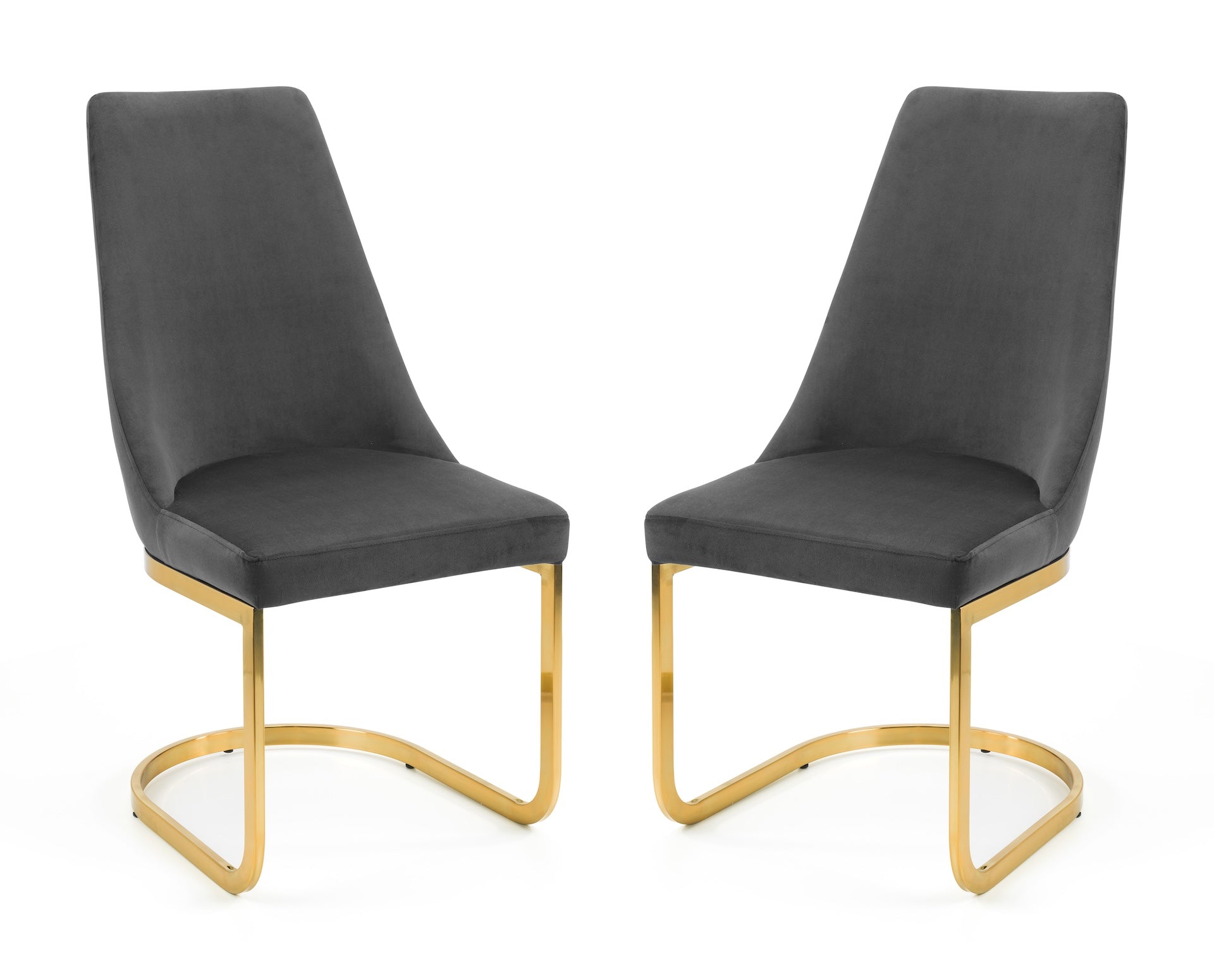 Vittoria Cantilever Dining Chairs - Grey (Set Of 2)