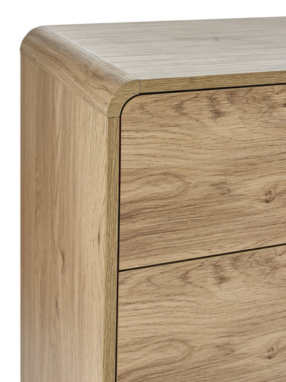 Ingrid 5 Drawer Chest Oak