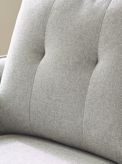 Remy 2 Seater Light Grey Fabric Sofa
