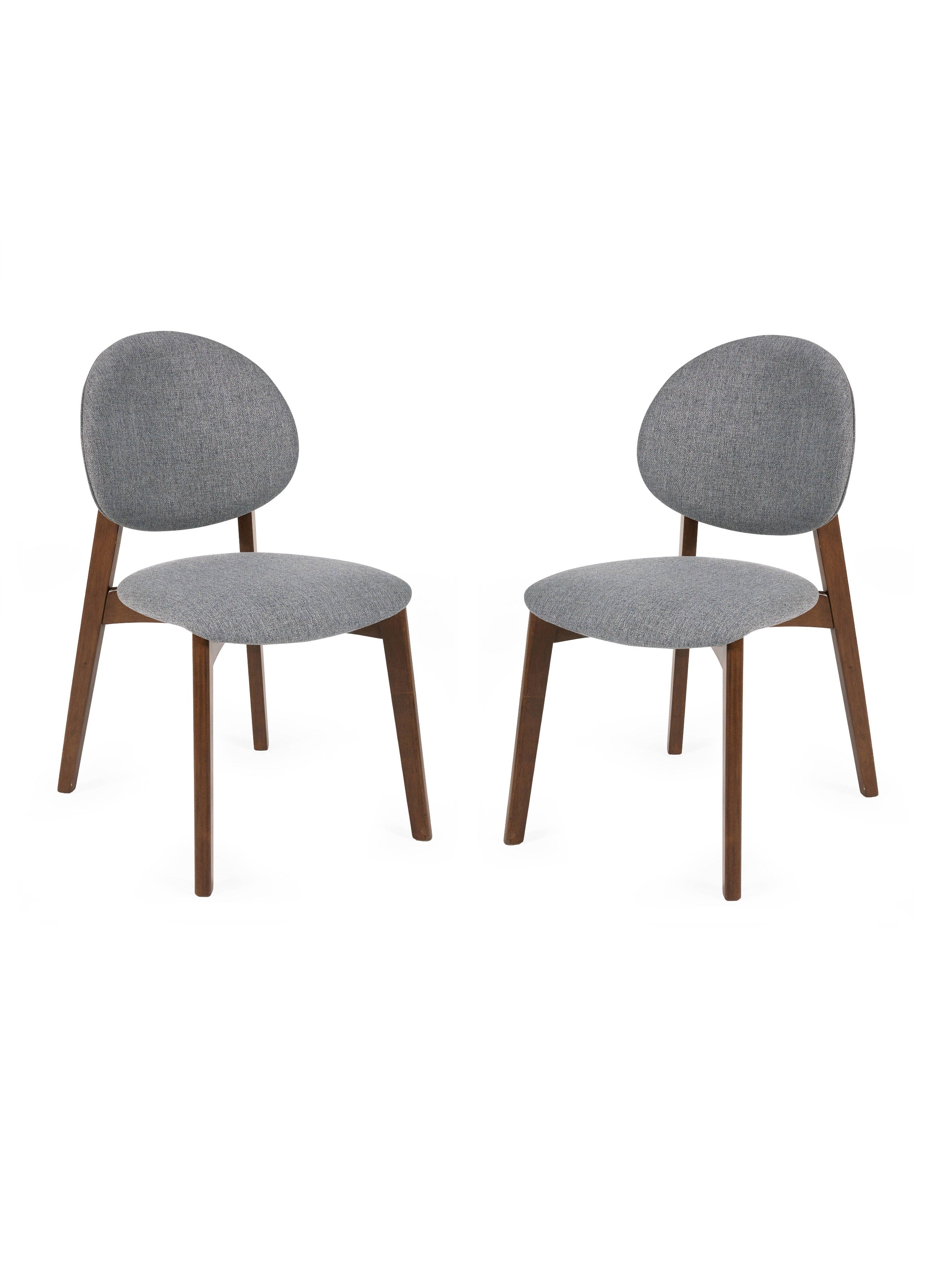 Artemis Walnut and Grey Dining Chairs (Set of 2)