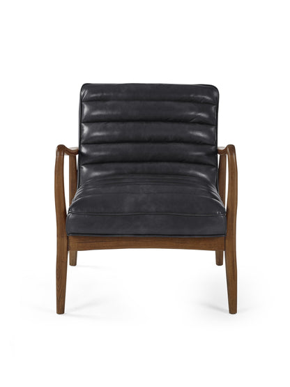 Julian Bowen Armchair Marshall Accent Chair - Black Bed Kings