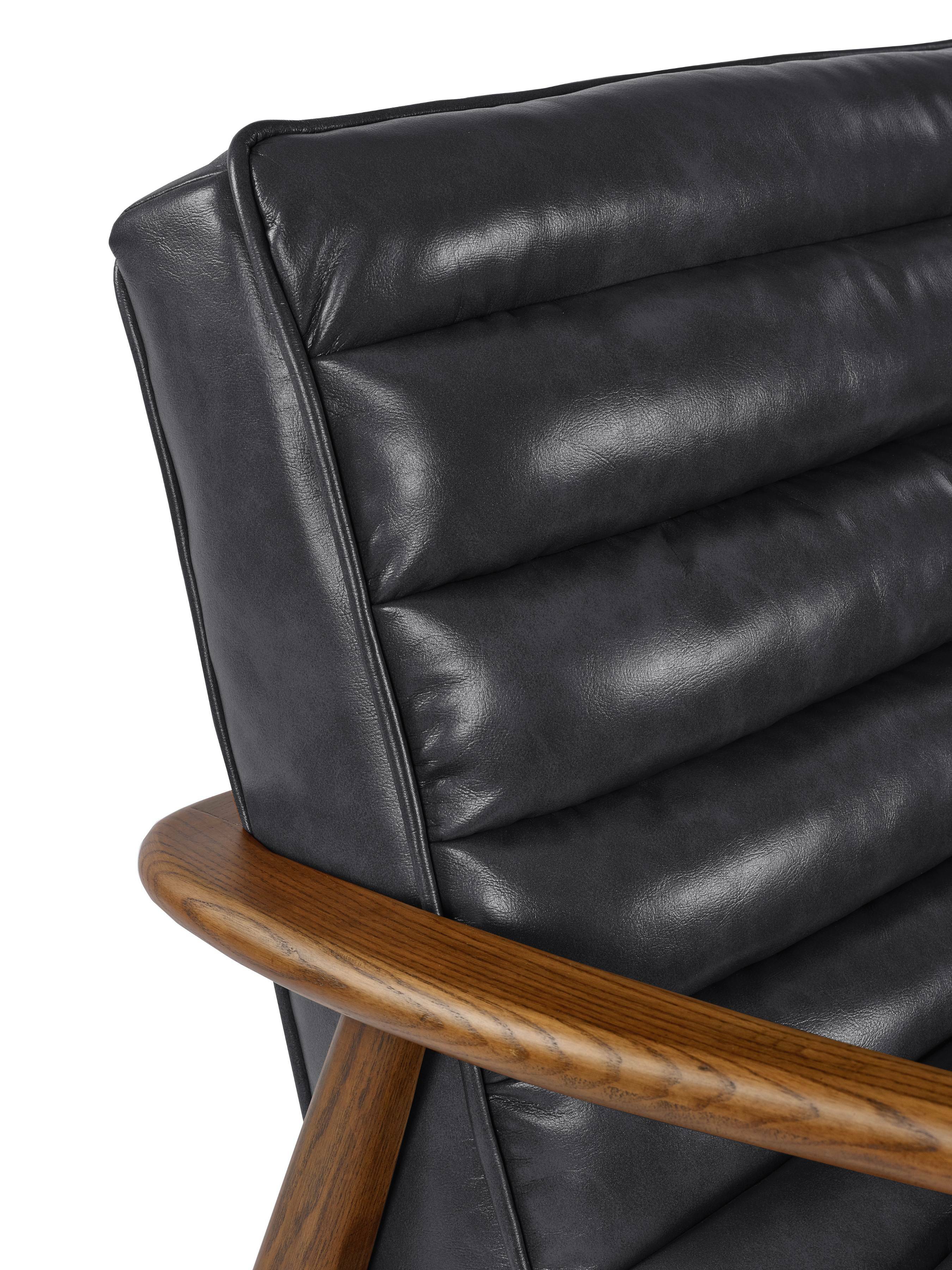 Julian Bowen Armchair Marshall Accent Chair - Black Bed Kings