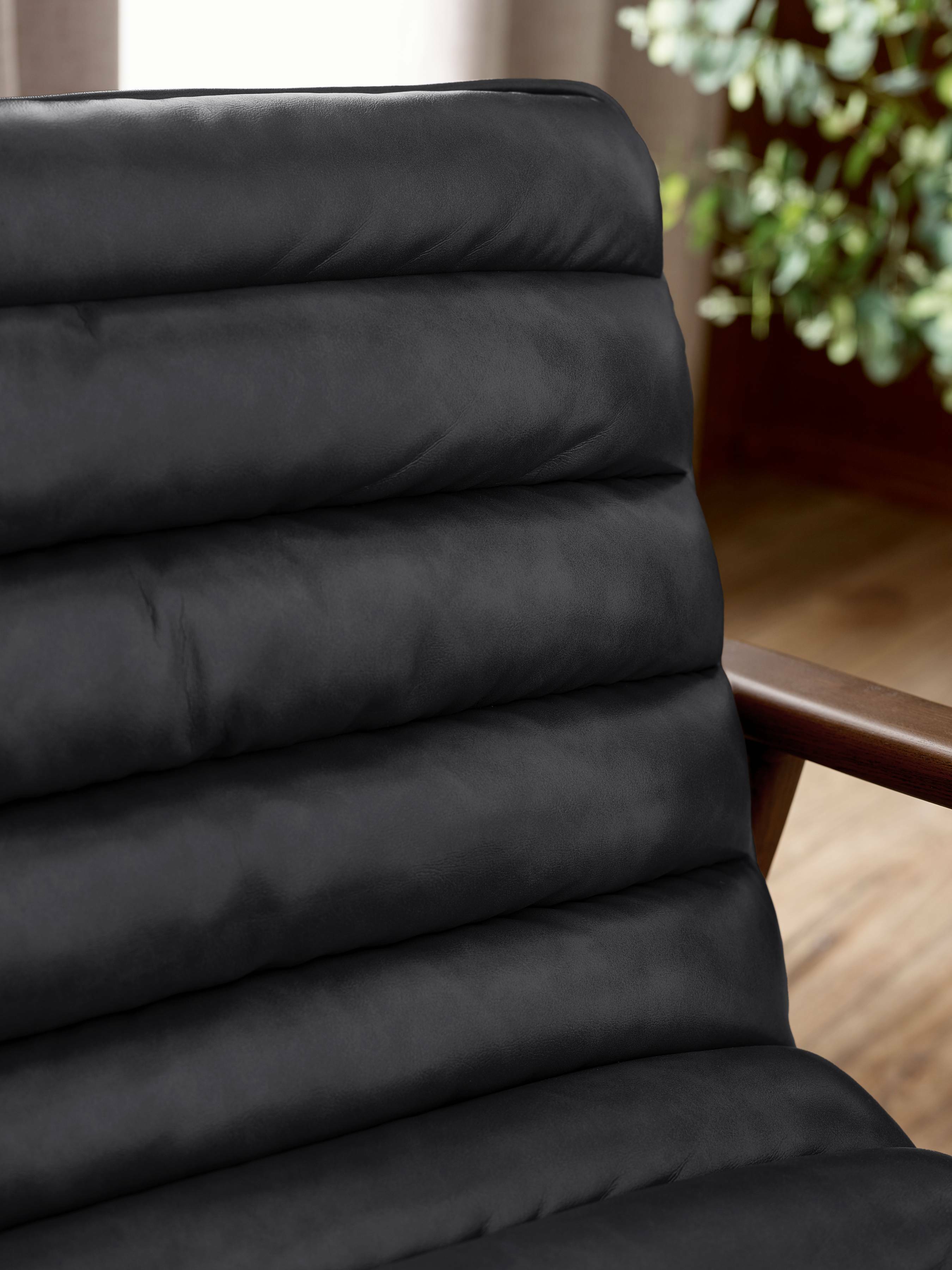 Julian Bowen Armchair Marshall Accent Chair - Black Bed Kings