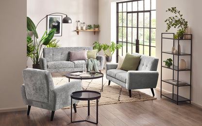 Julian Bowen Armchair Monza Chair - Dove Bed Kings