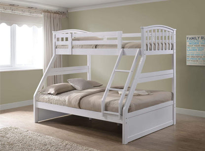 Artisan Bed Company Bunk Bed Archie Triple Bunk Bed Includes 2 X Drawers - White