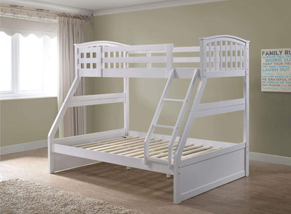 Artisan Bed Company Bunk Bed Archie Triple Bunk Bed Includes 2 X Drawers - White