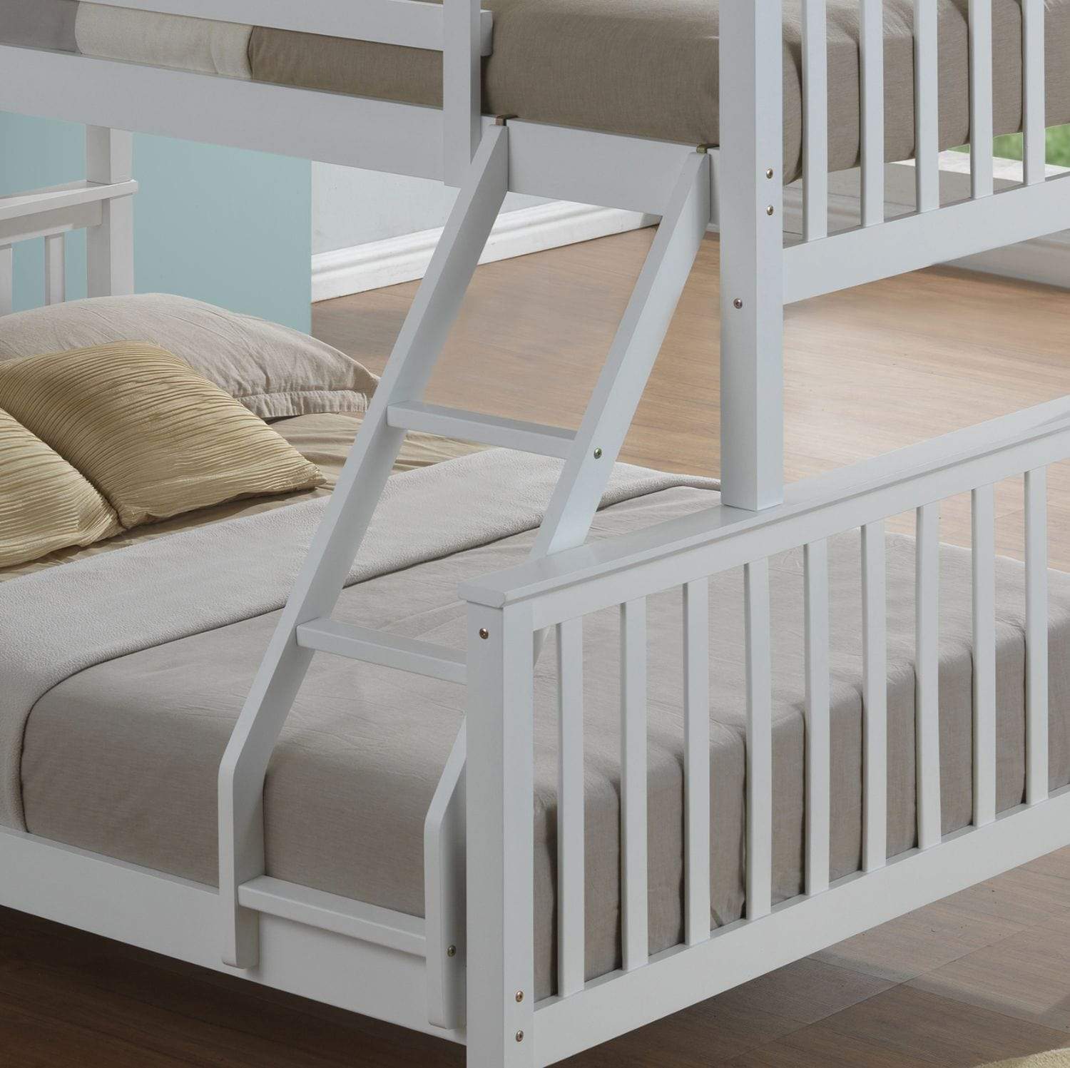 Artisan Bed Company Bunk Bed Charlotte 2 In 1 White Three Sleeper Bunk Bed