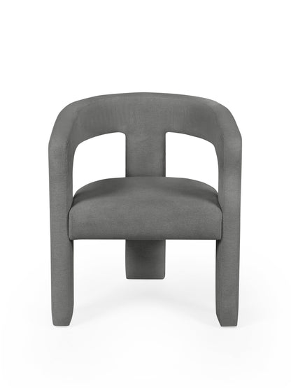 Elara Grey Chenille Upholstered  Chair
