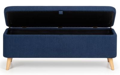 Julian Bowen Blanket Box Astrid Blanket Box - Blue Bed Kings