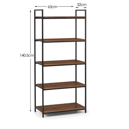 Julian Bowen Bookcase Tribeca Tall Bookcase - Walnut Bed Kings