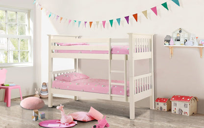 Julian Bowen Bunk Bed Barcelona Bunk Stone White Bed Kings