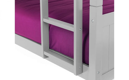 Julian Bowen Bunk Bed Single 90cm 3ft Bella Bunk Dove Grey Bed Kings