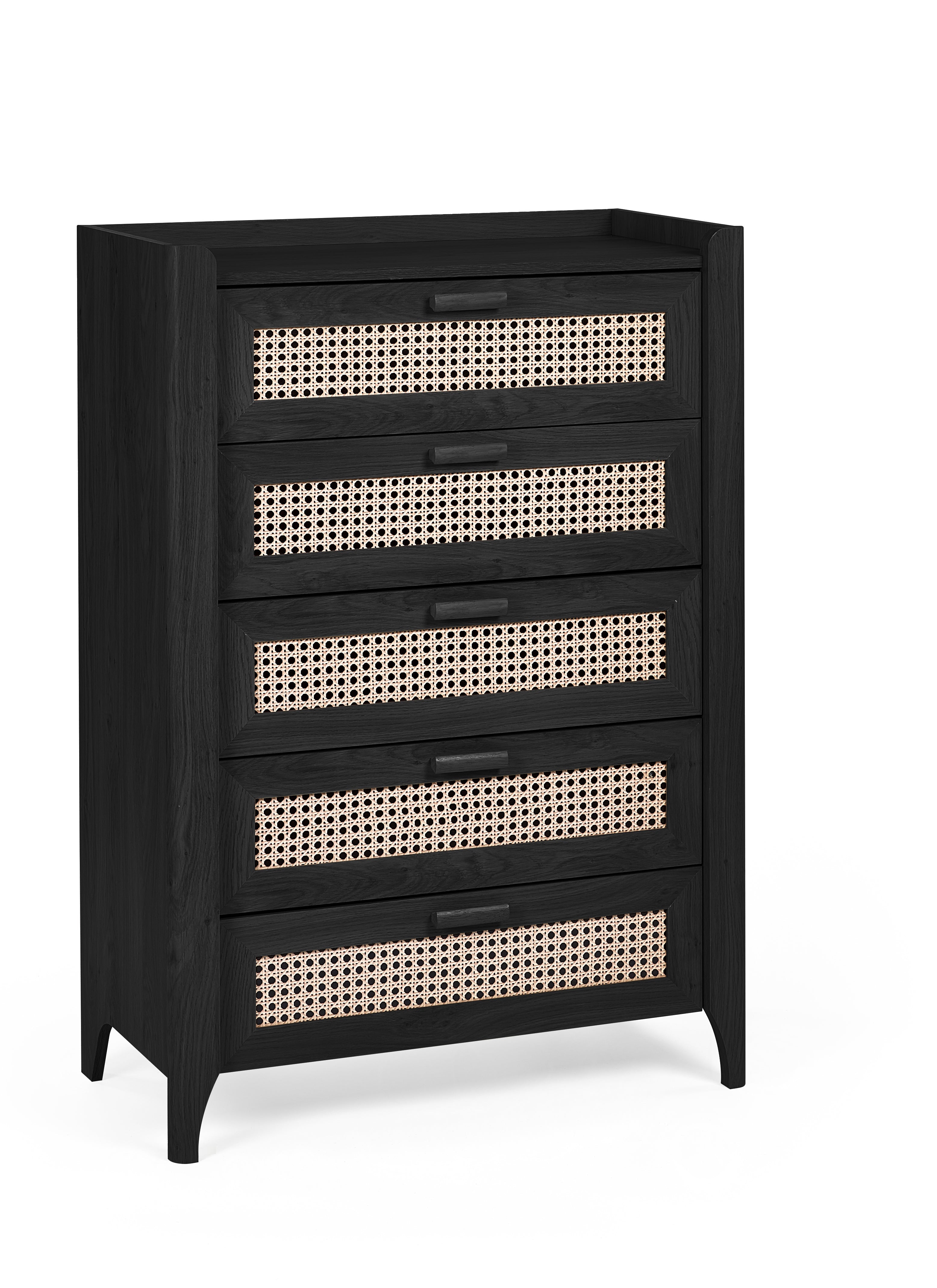Sydney 5 Drawer Chest - Black Ash