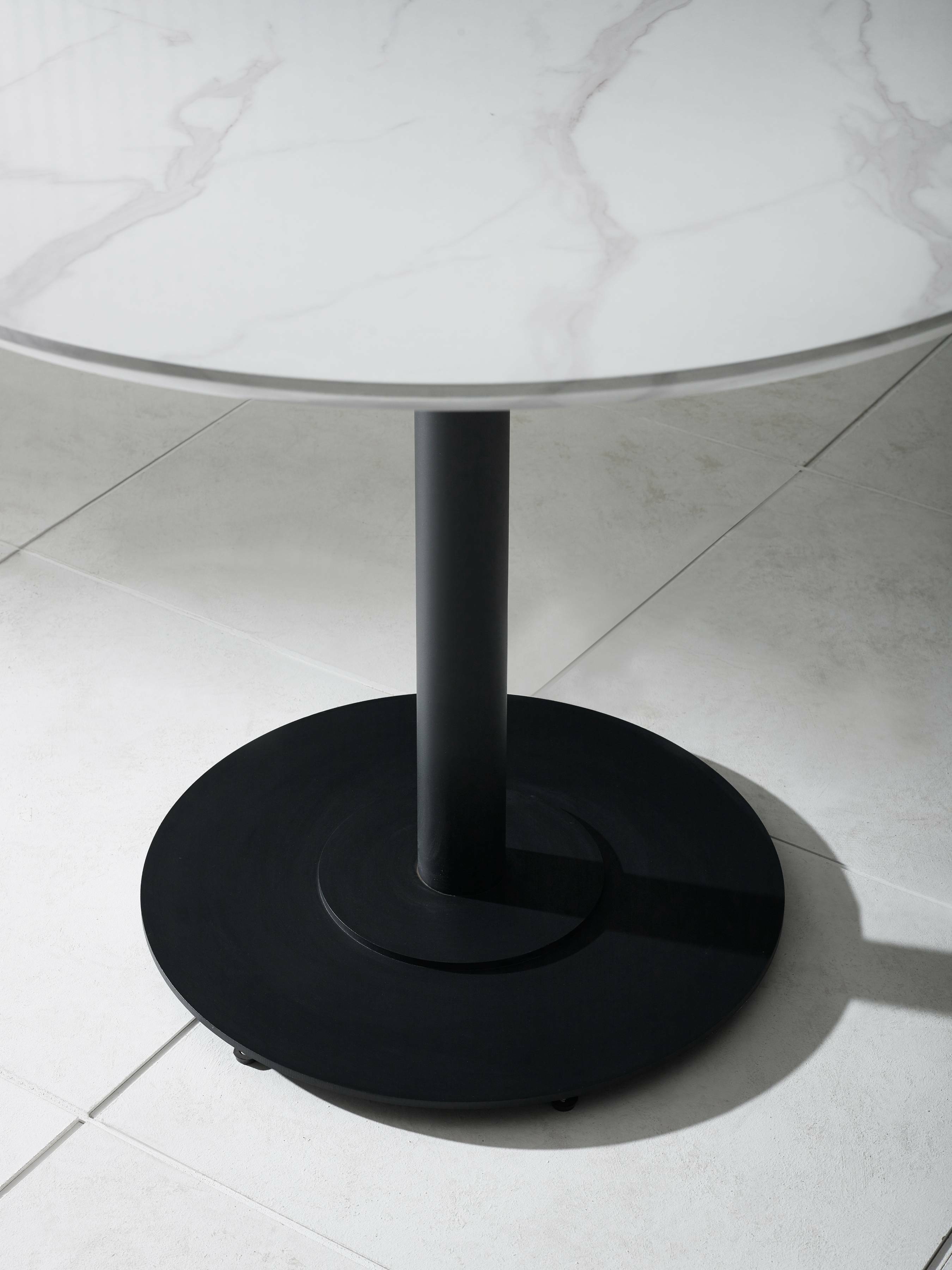 Luca 100cm Round Dining Table White