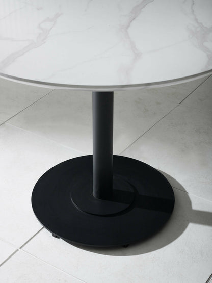 Luca 100cm Round Dining Table White