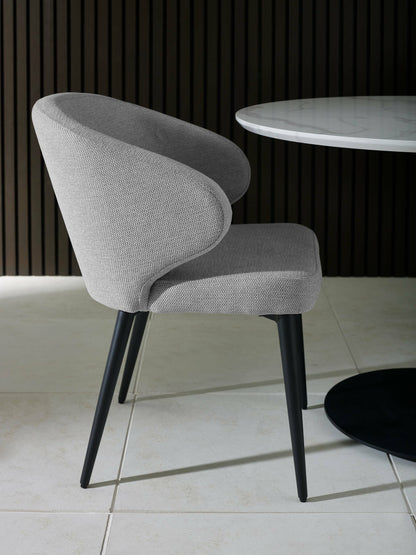 Marcus Light Grey Fabric Dining Chairs (Set of 2)