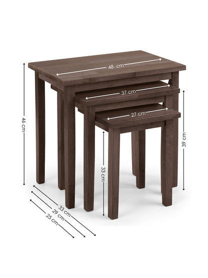 Cleo Walnut Nest of Tables