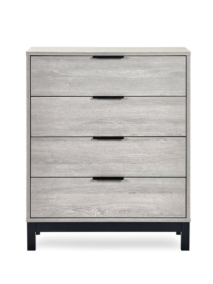 Julian Bowen Chest Of Drawers Bali 4 Drawer Chest - Grey Oak Bed Kings