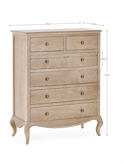 Julian Bowen Chest Of Drawers Camille 4 + 2 Chest Bed Kings