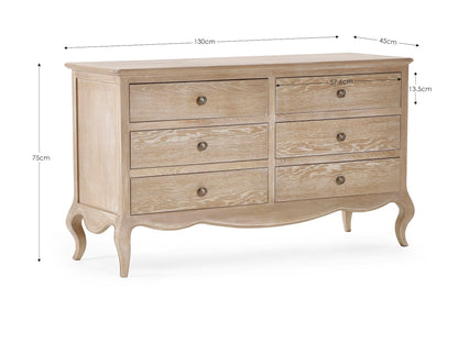Julian Bowen Chest Of Drawers Camille 6 Drawer Wide Chest Bed Kings