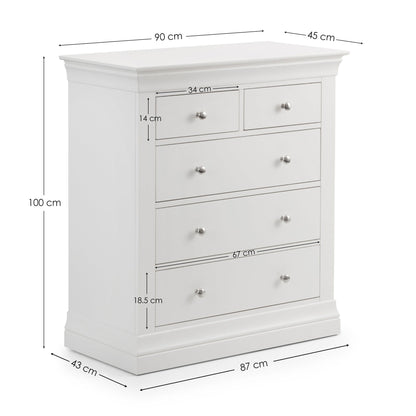 Julian Bowen Chest Of Drawers Clermont 3+2 Drawer Chest Bed Kings