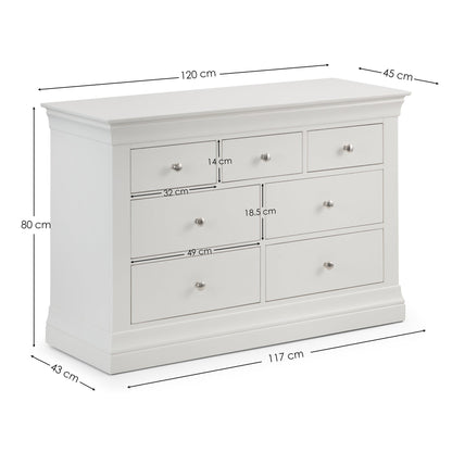 Julian Bowen Chest Of Drawers Clermont 4+3 Drawer Chest Bed Kings